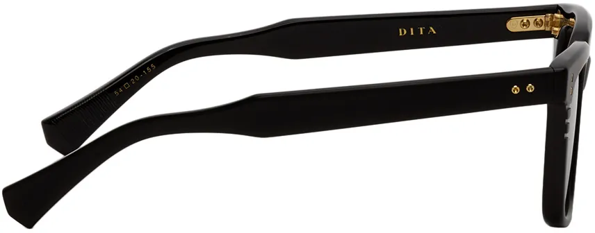 Black Logo Oversized Frame Sunglasses