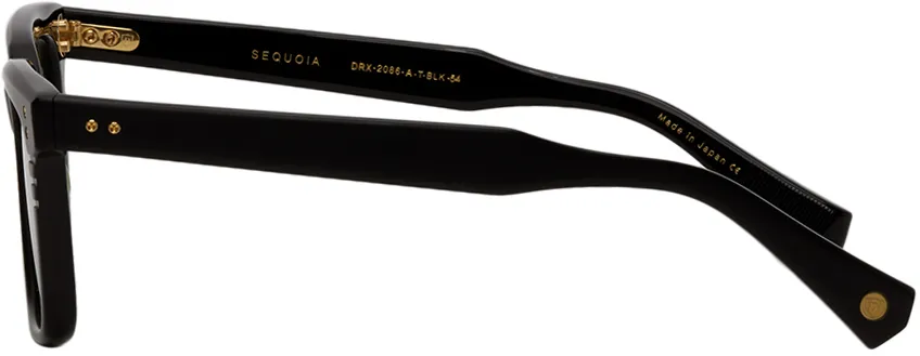 Black Logo Oversized Frame Sunglasses