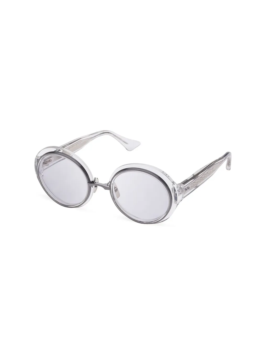 Transparent Round-Frame Glasses