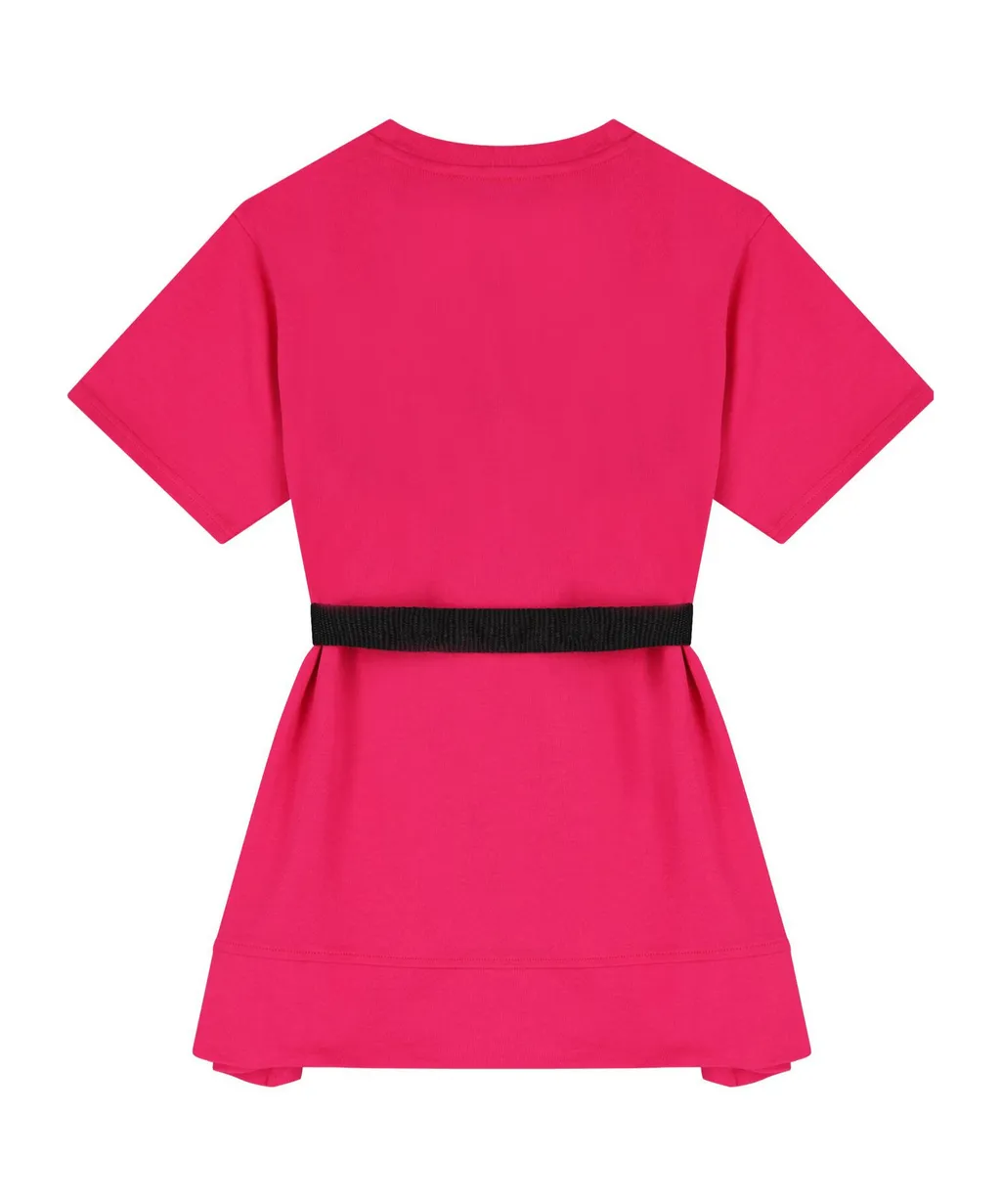 Logo-Patch Cotton Dress