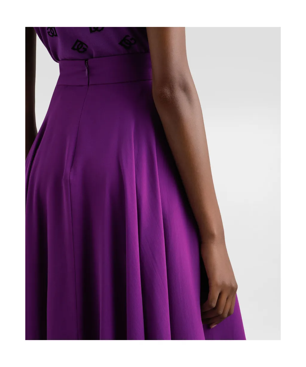 Silk Midi Skirt