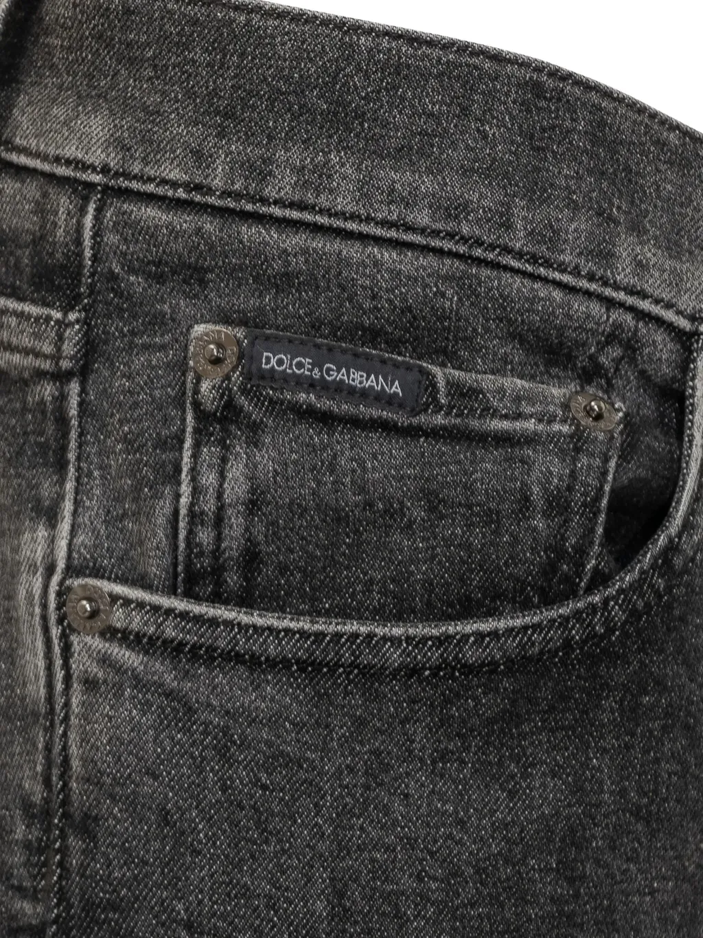 Logo Plaque Slim-Fit Jeans