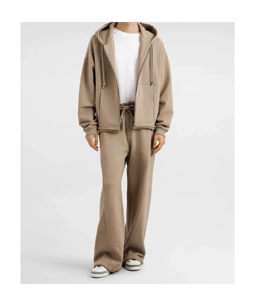 Straight Leg Jersey Trousers