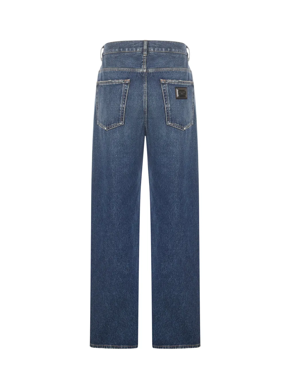 Straight Leg Distressed Jeans