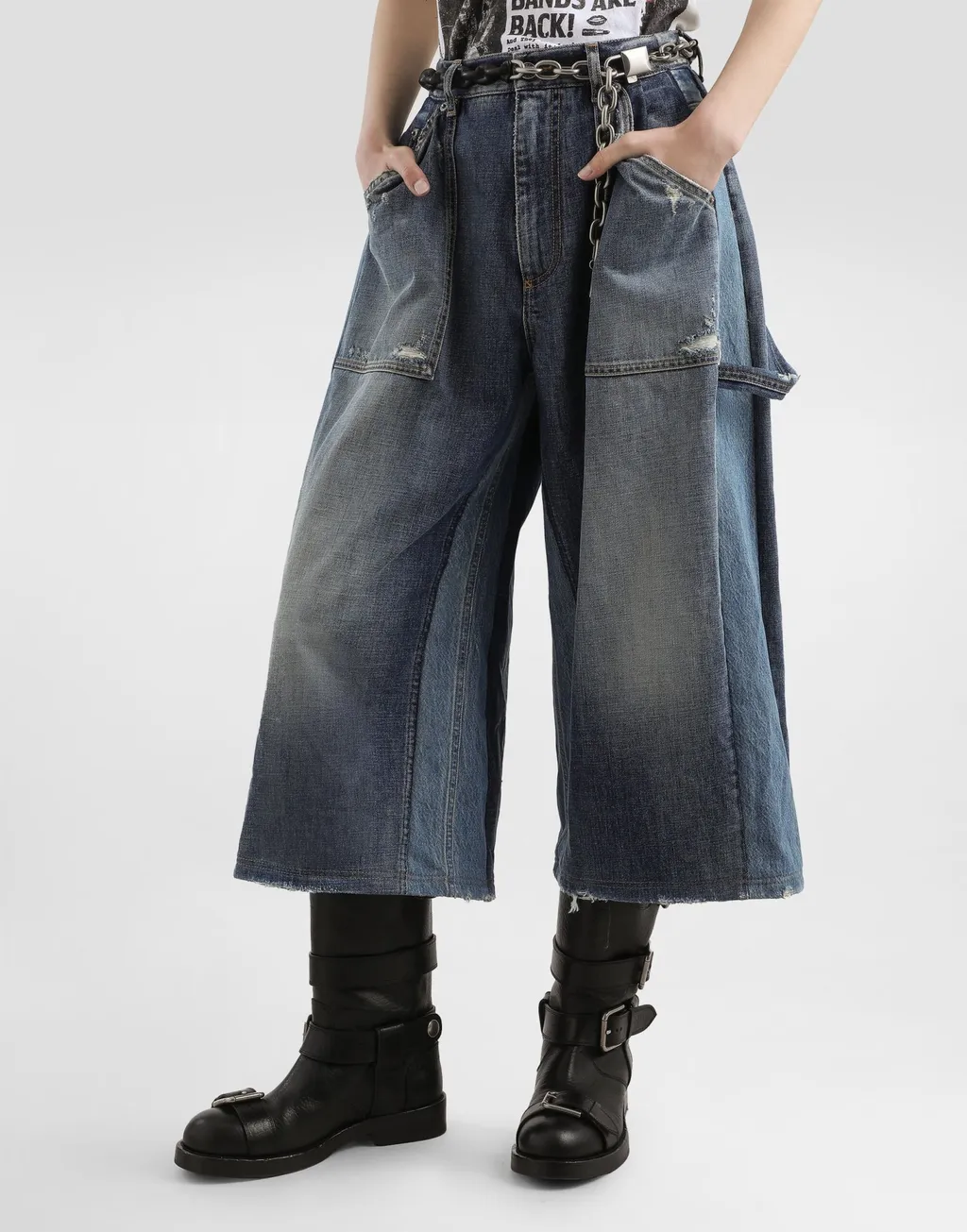 Denim Bermuda Shorts
