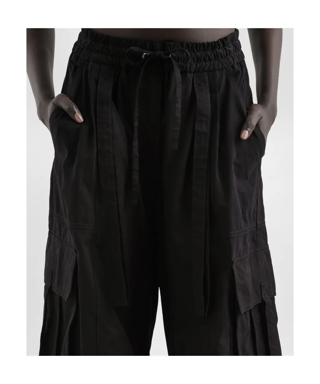 Waxed Faille Cargo Pants