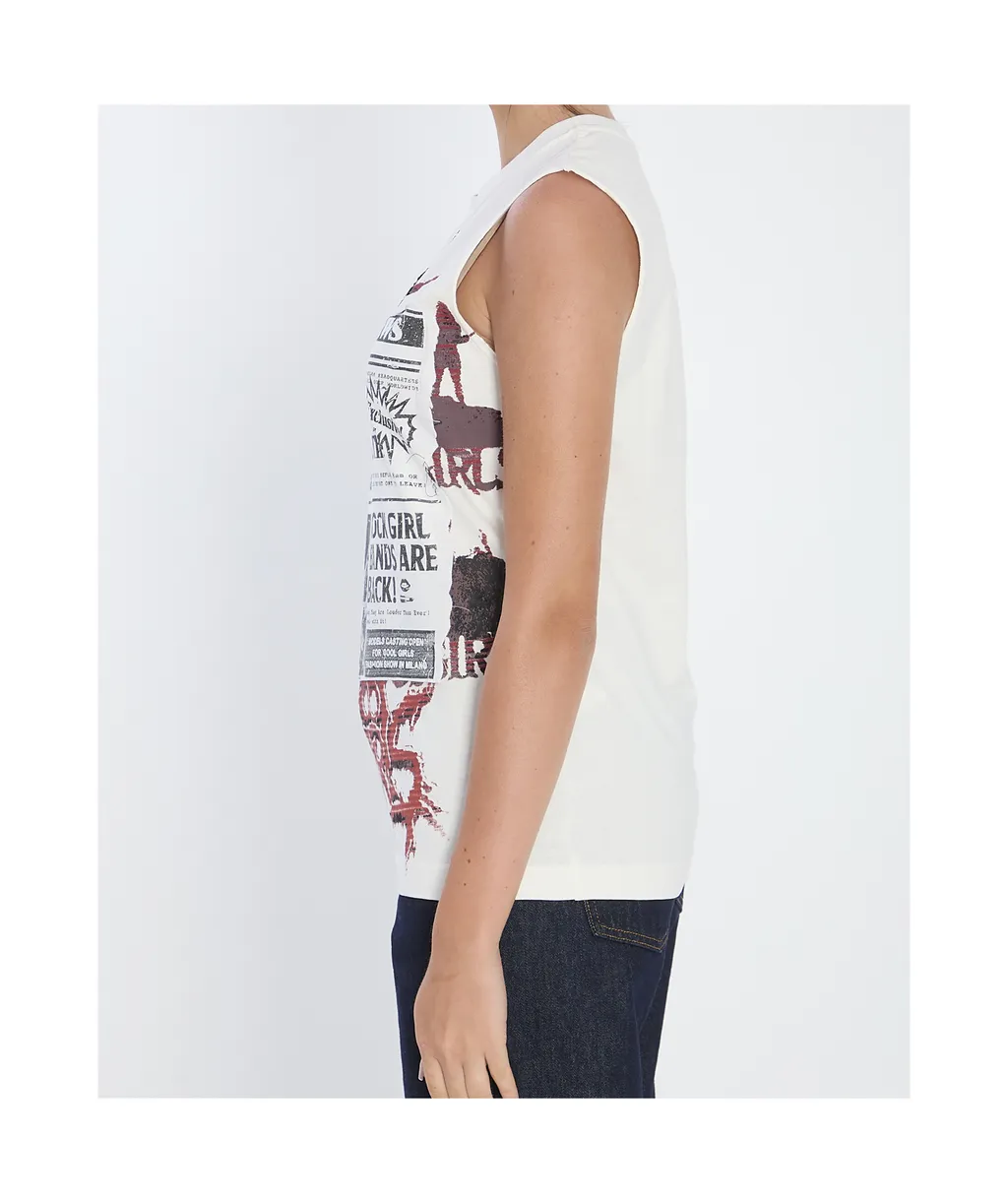 Printed Jersey Top