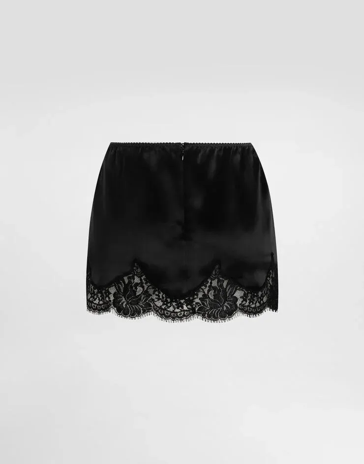 Mini Satin Skirt