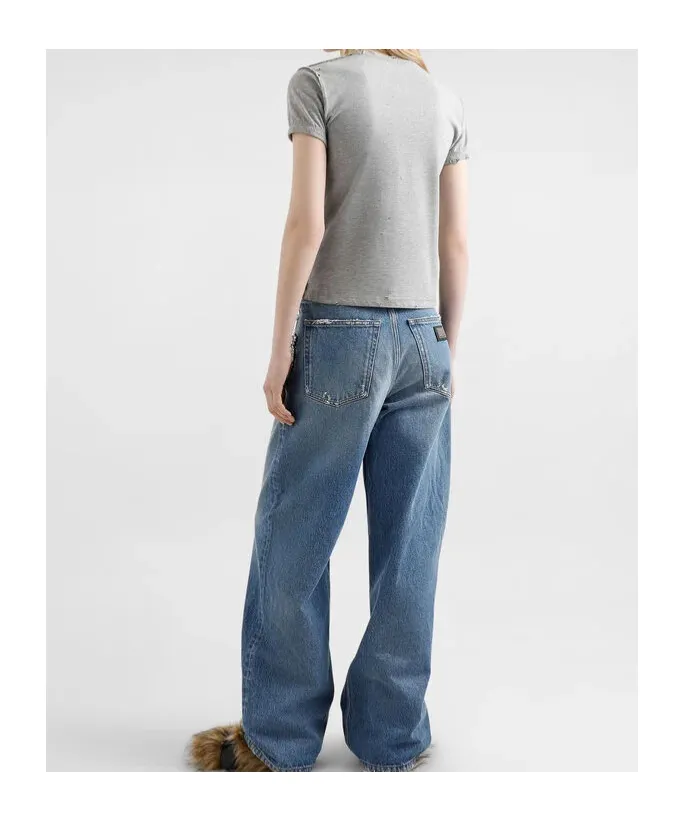 Embellished Low-Waist Jeans
