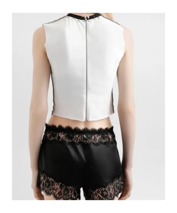 Printed Jersey Sleeveless T-Shirt
