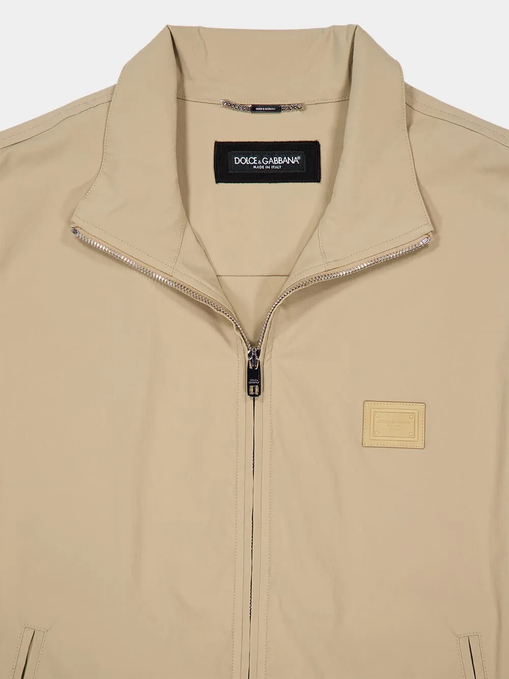 Logo Patch Zipped Jacket