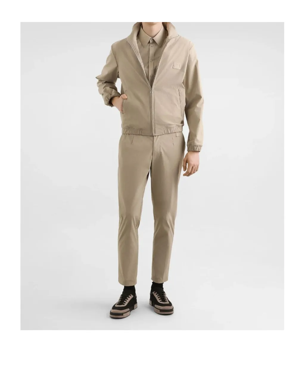 Logo Patch Zipped Jacket