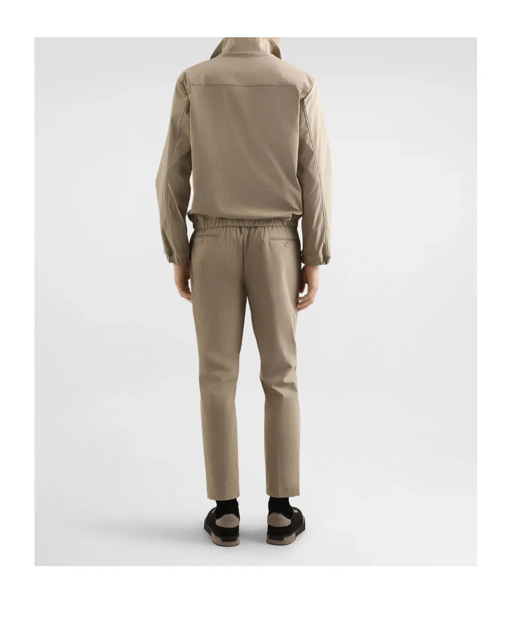 Logo Patch Zipped Jacket