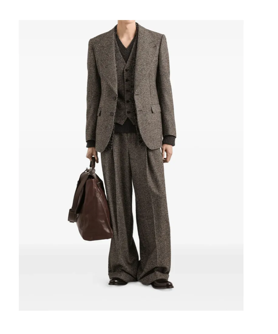 Pleated Wide-Leg Trousers
