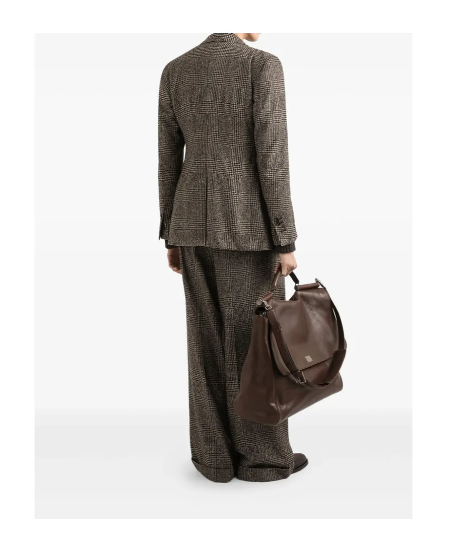 Pleated Wide-Leg Trousers
