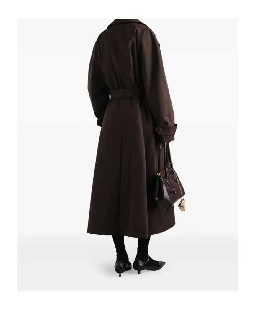 Double-Breasted Belted Coat