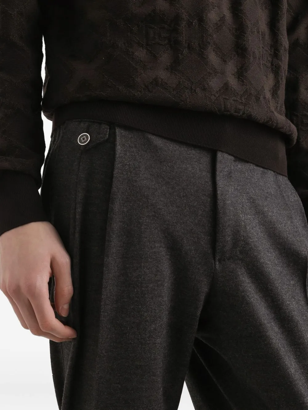 Pleated-Front Trousers