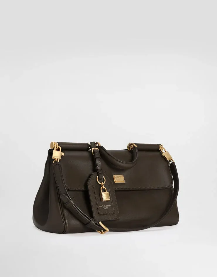 Logo Plaque Medium Sicily Handbag