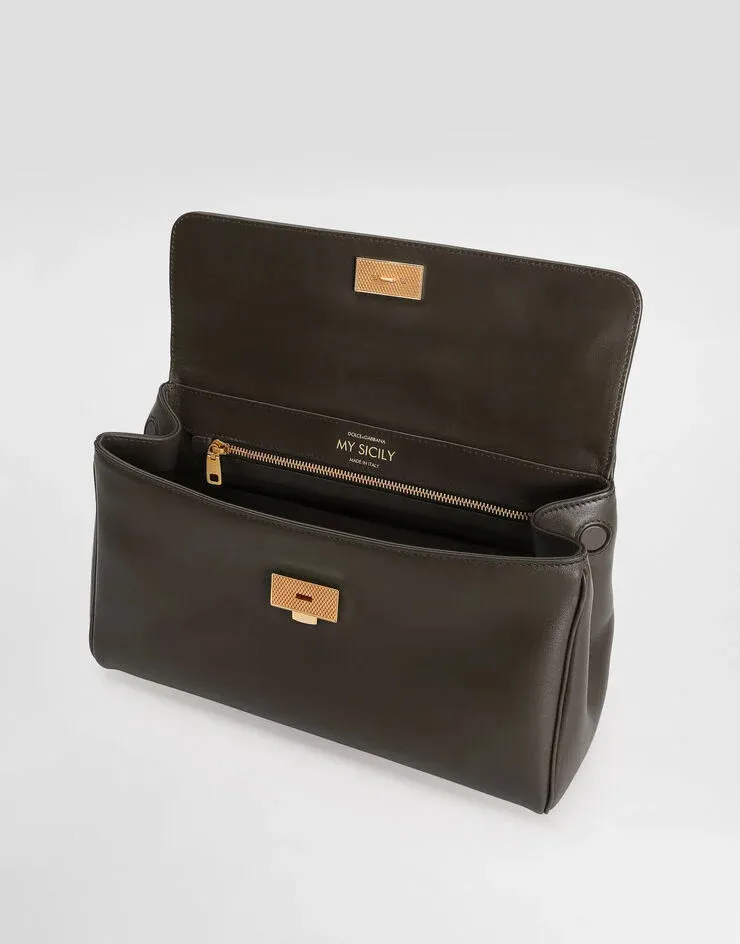 Logo Plaque Medium Sicily Handbag