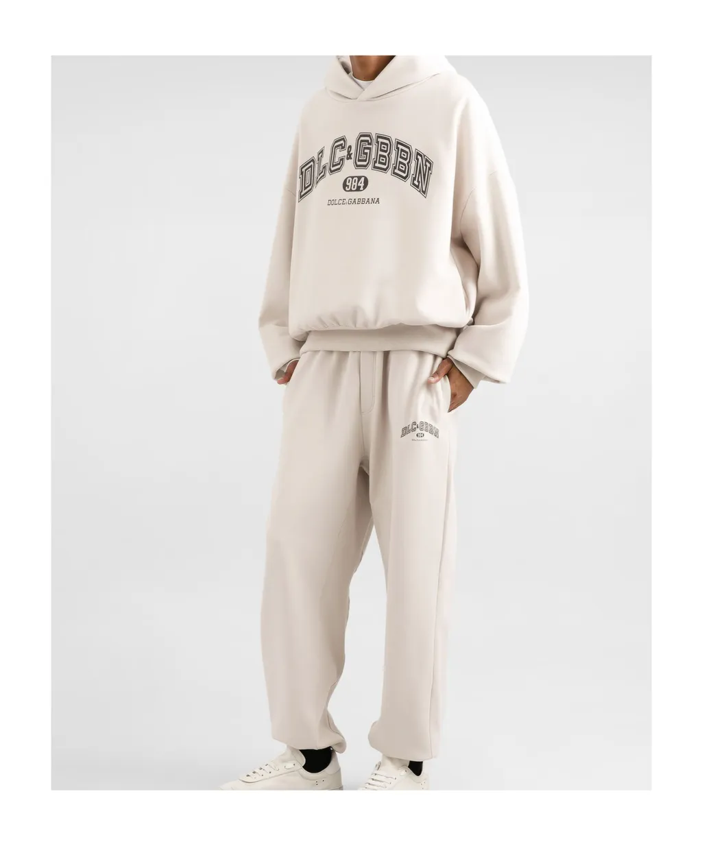 Logo Printed Jersey Hoodie