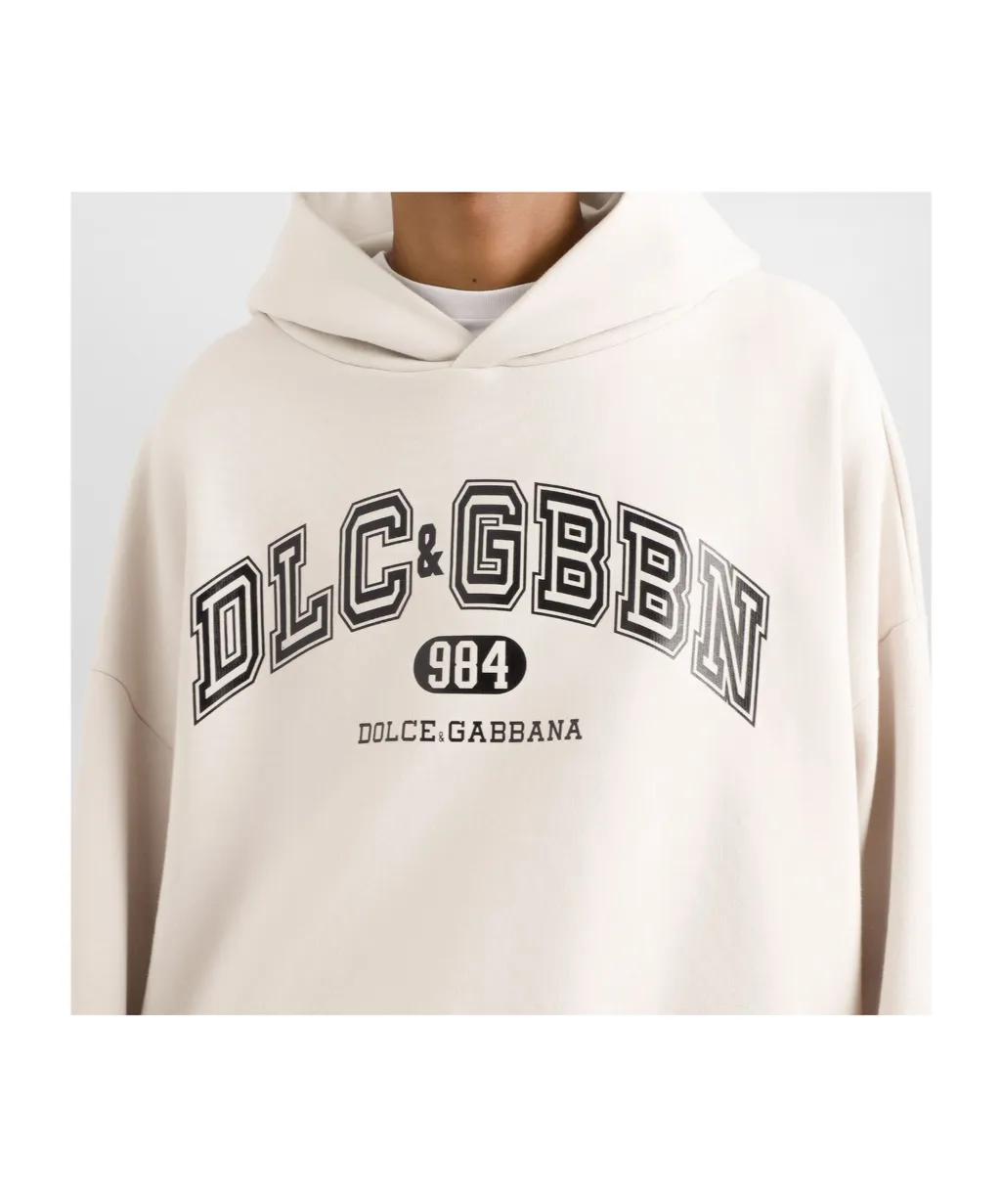 Logo Printed Jersey Hoodie