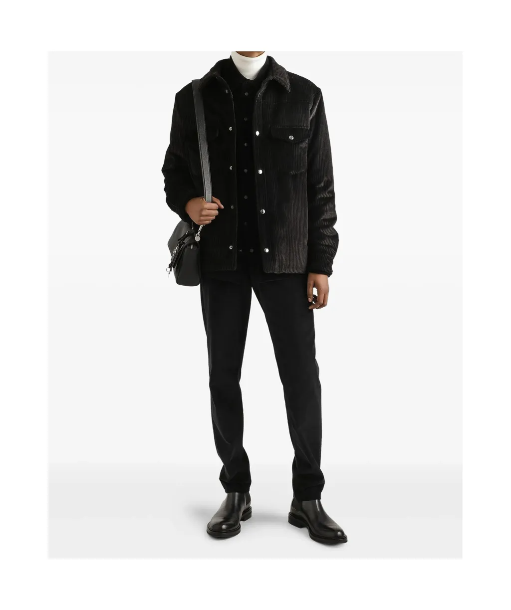 Quilted Velvet Shirt Jacket
