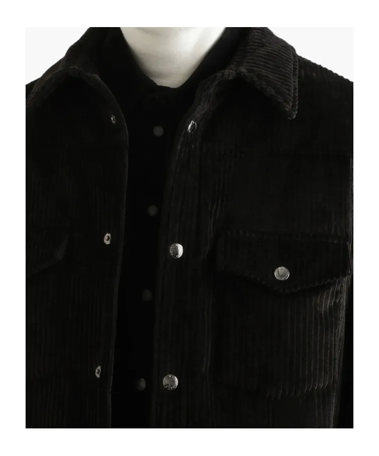Quilted Velvet Shirt Jacket