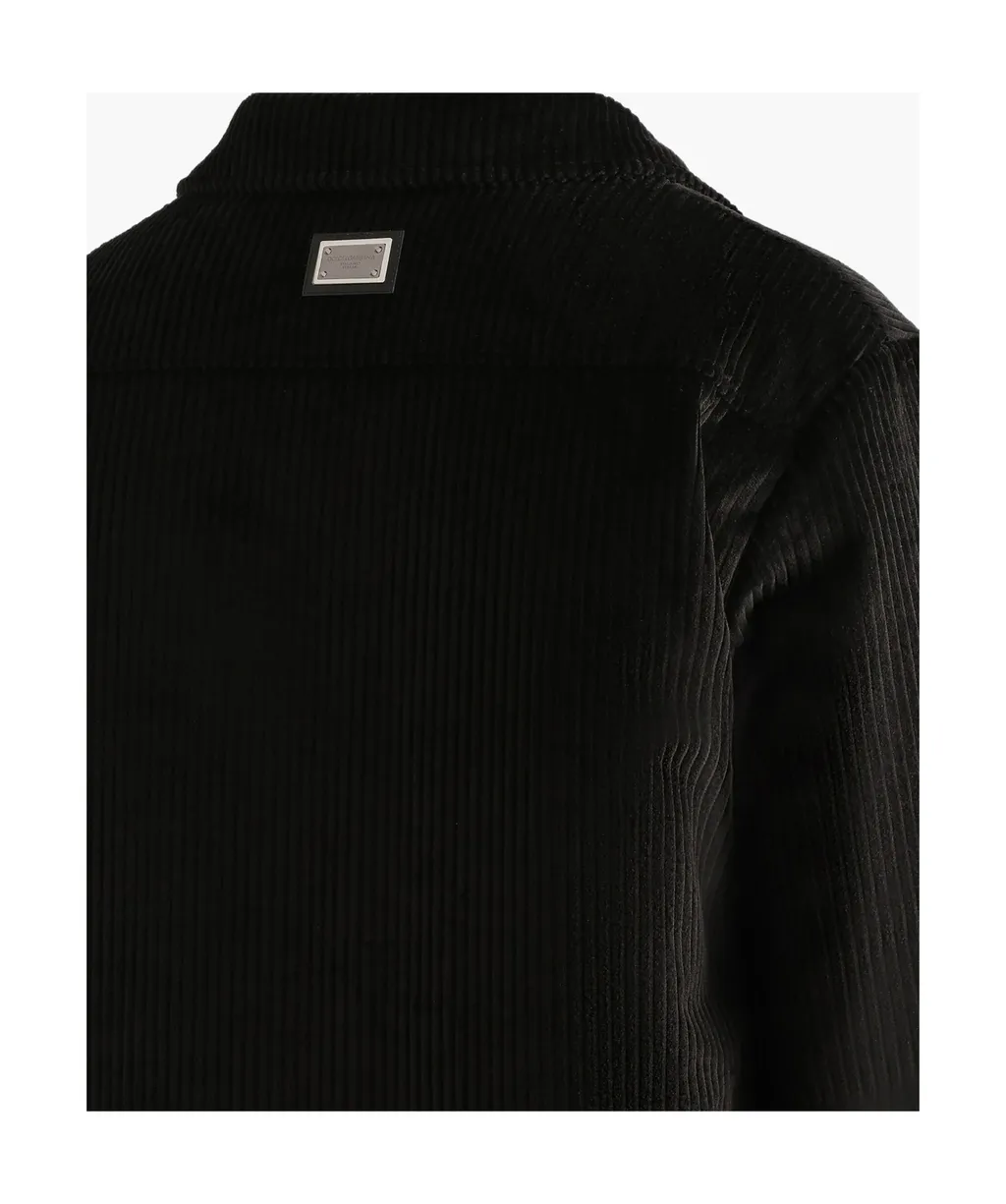 Quilted Velvet Shirt Jacket
