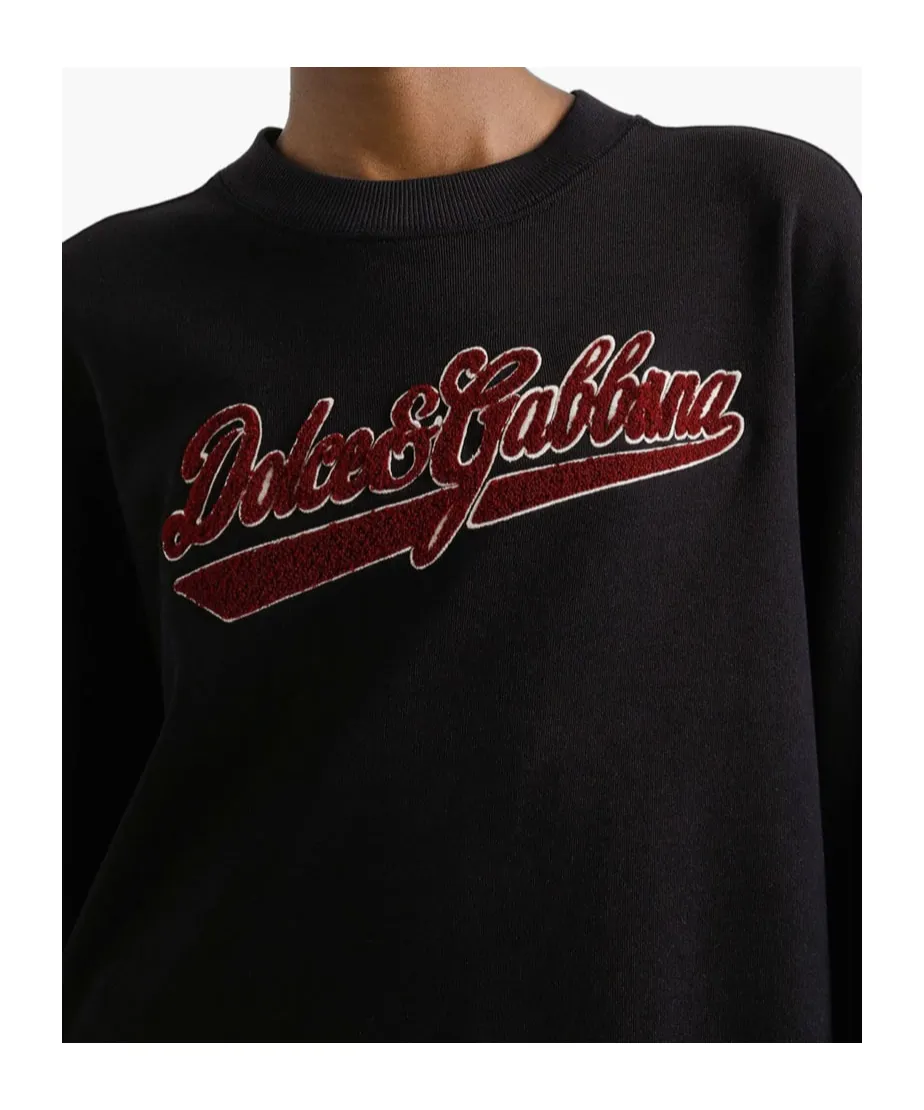 Logo Patch Crewneck Sweatshirt