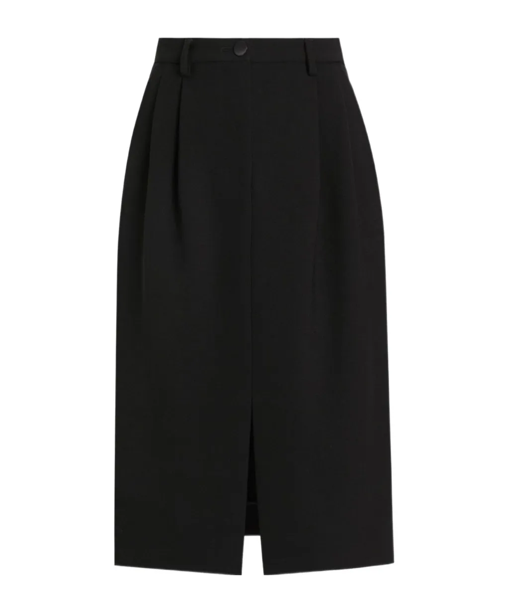 Pleated Midi Skirt