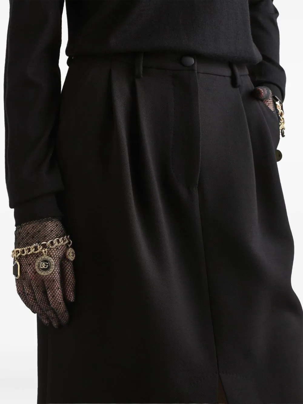 Pleated Midi Skirt