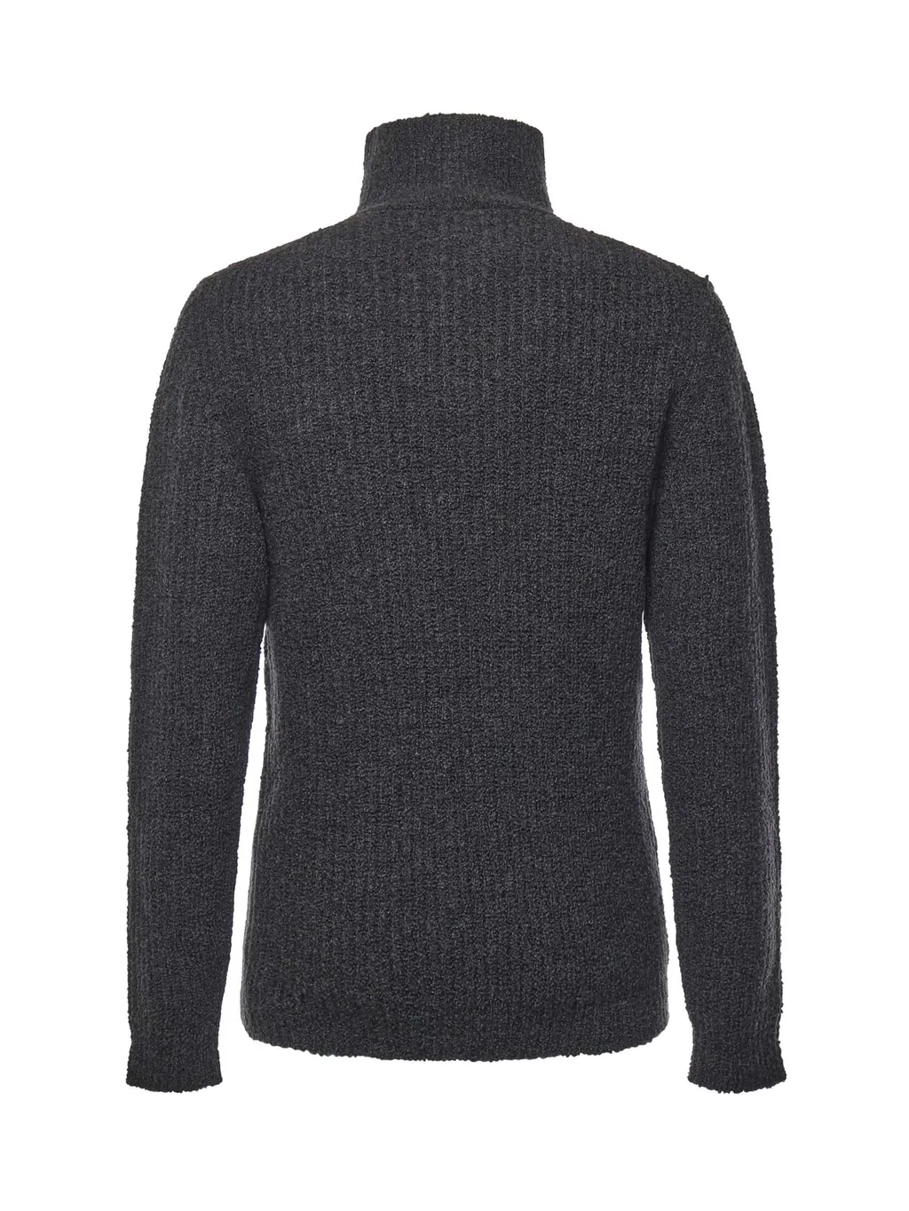 Zip-Up Turtleneck Sweater