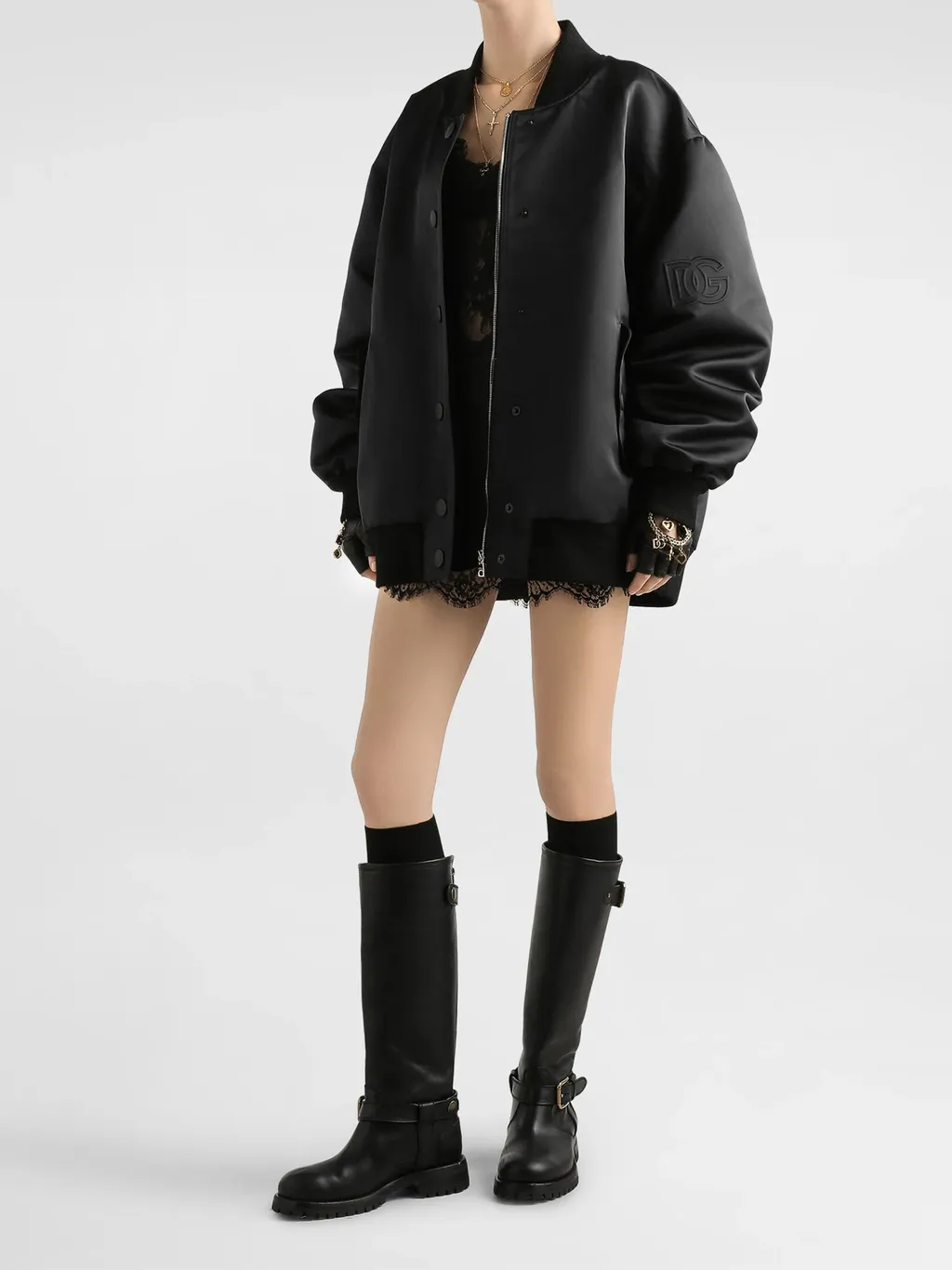 Embossed Printed Oversized Jacket