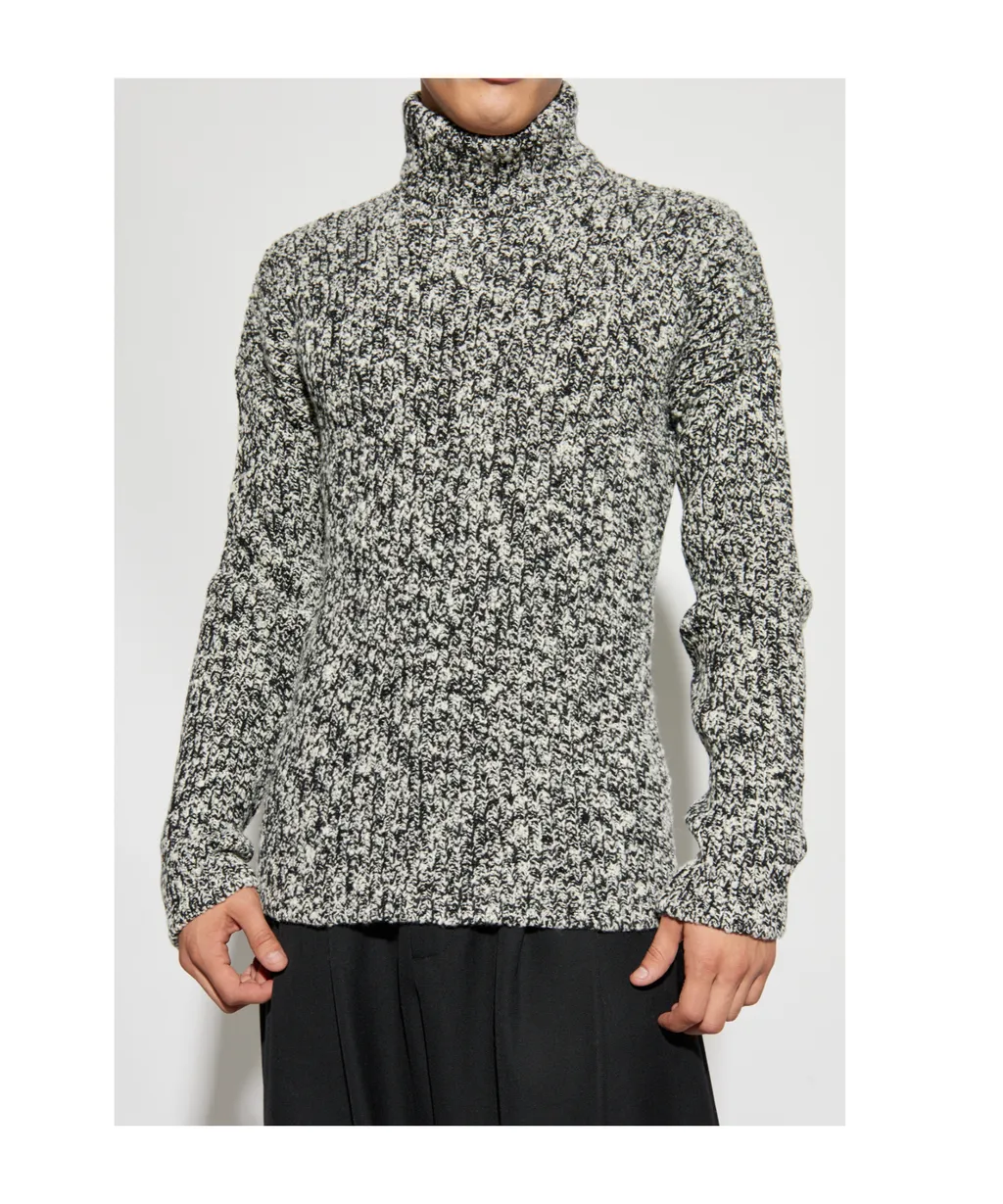 Logo Patch Turtleneck Knitted Jumper