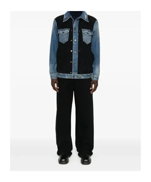 Corduroy Inserts Denim Jacket