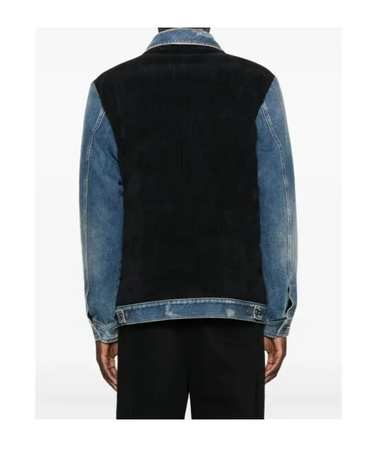 Corduroy Inserts Denim Jacket