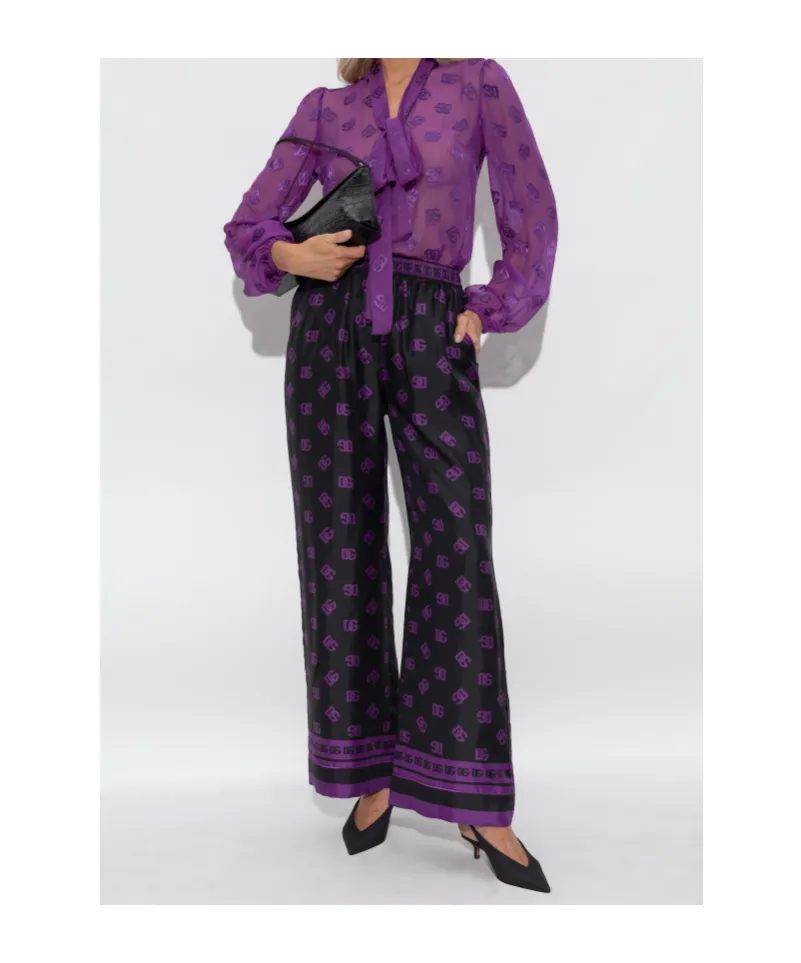 Monogram Jacquard Trousers