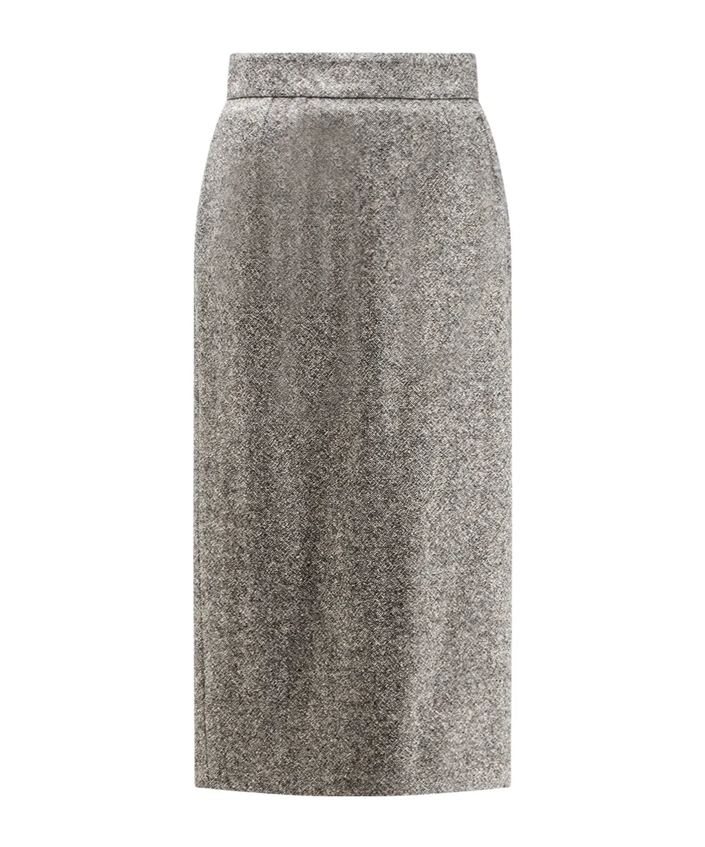 Textured Midi Skirt