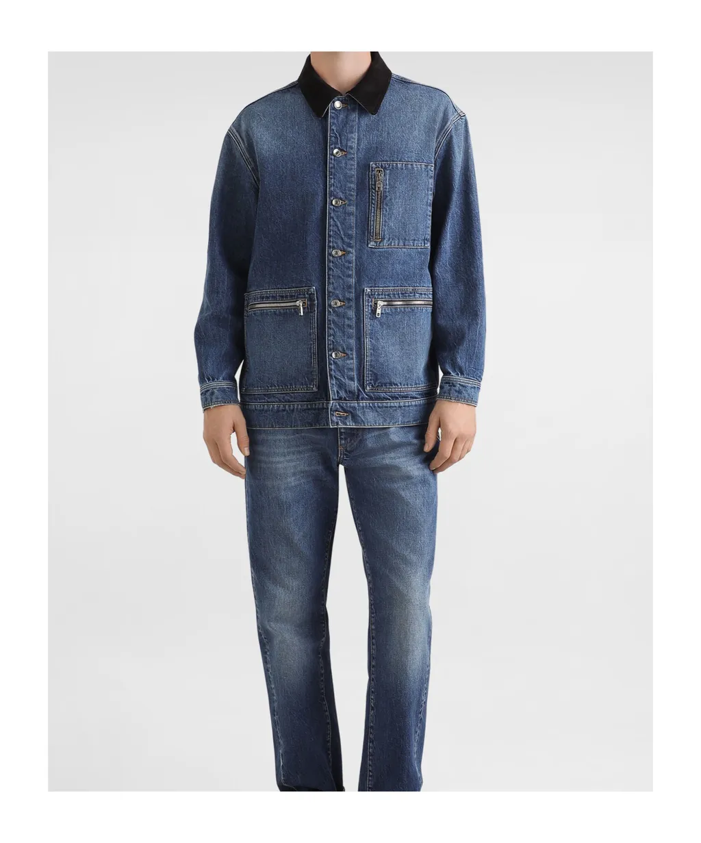 Logo Plaque Denim Jacket