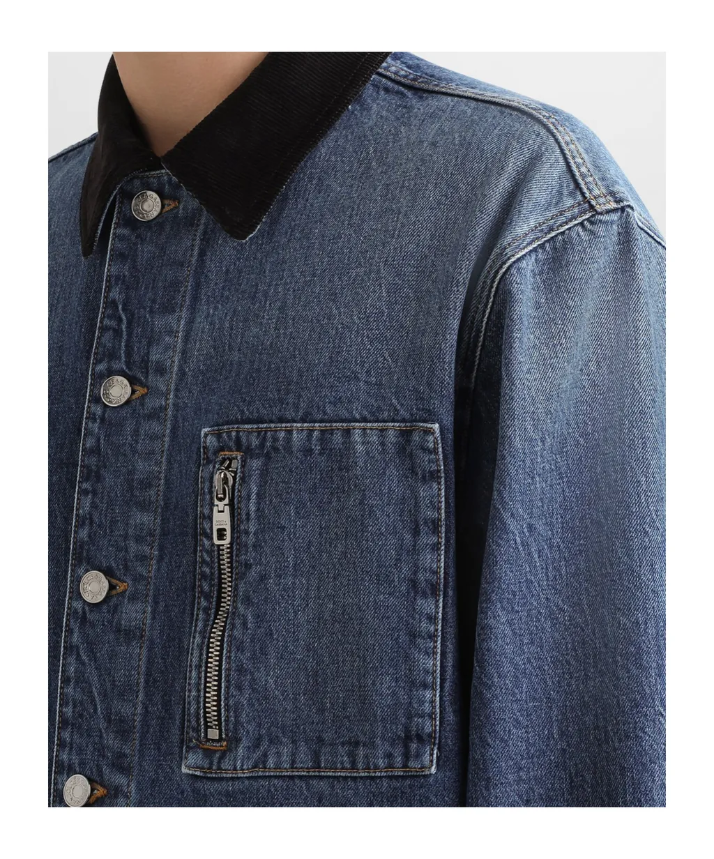 Logo Plaque Denim Jacket