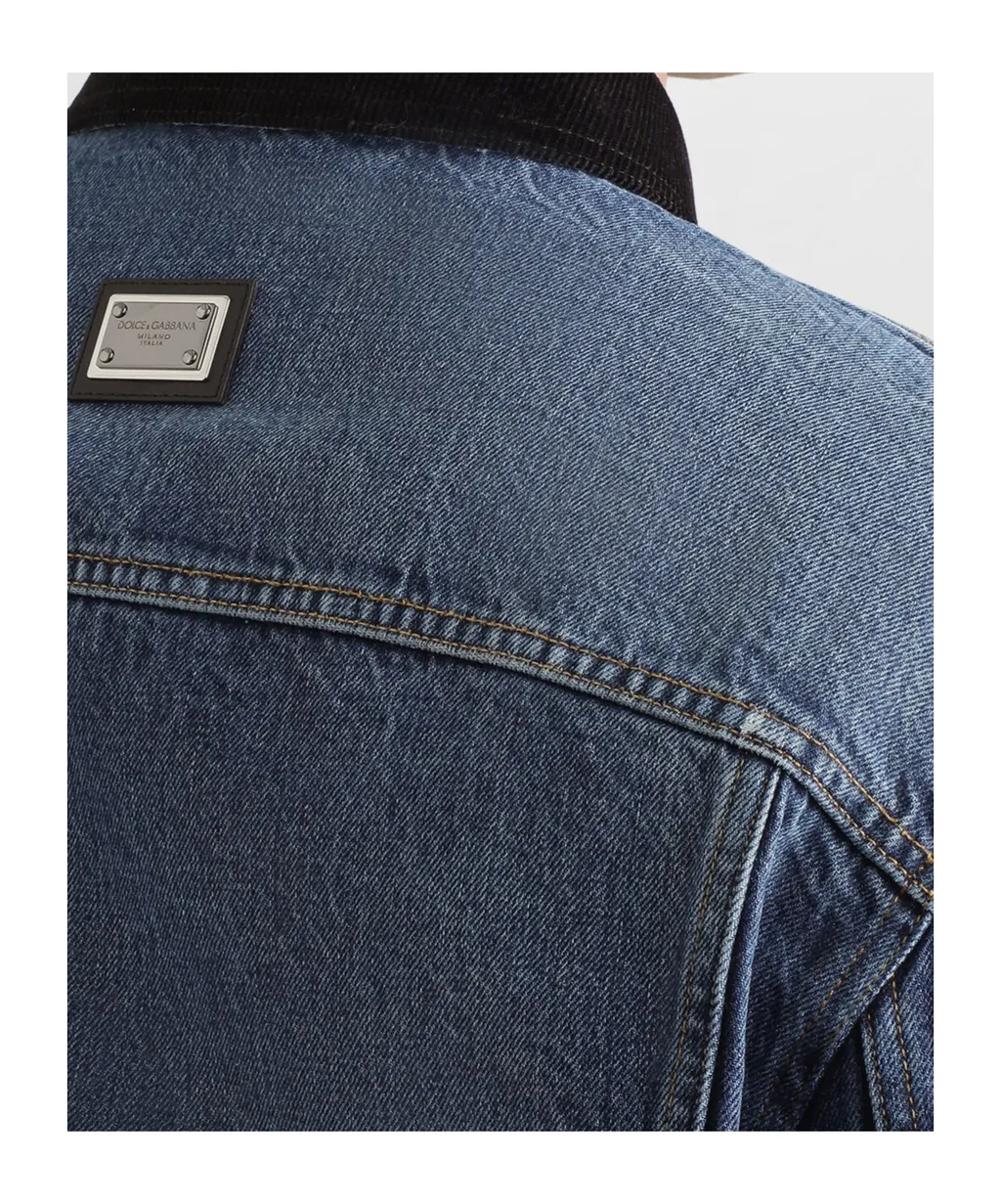 Logo Plaque Denim Jacket