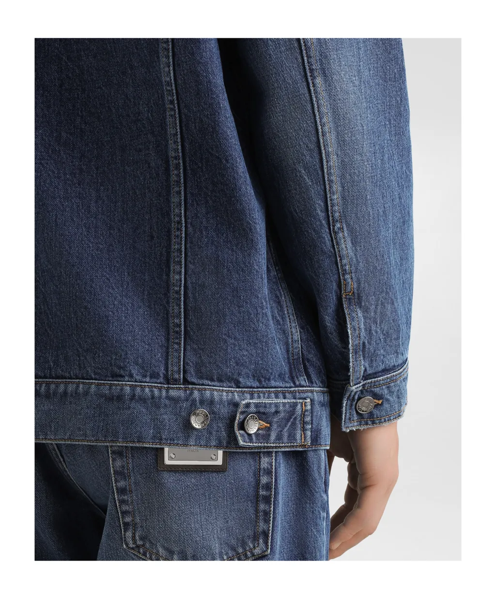 Logo Plaque Denim Jacket