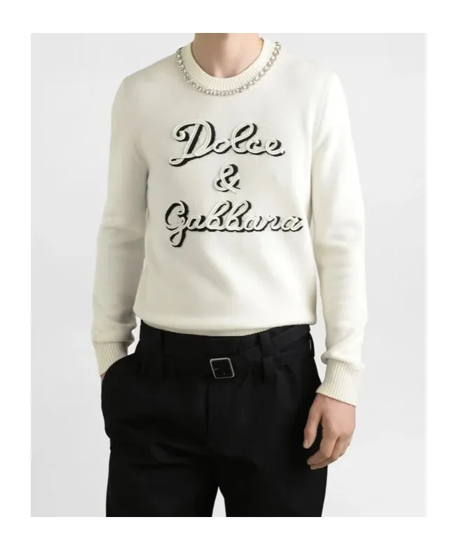 Logo Intarsia Knitted Pullover