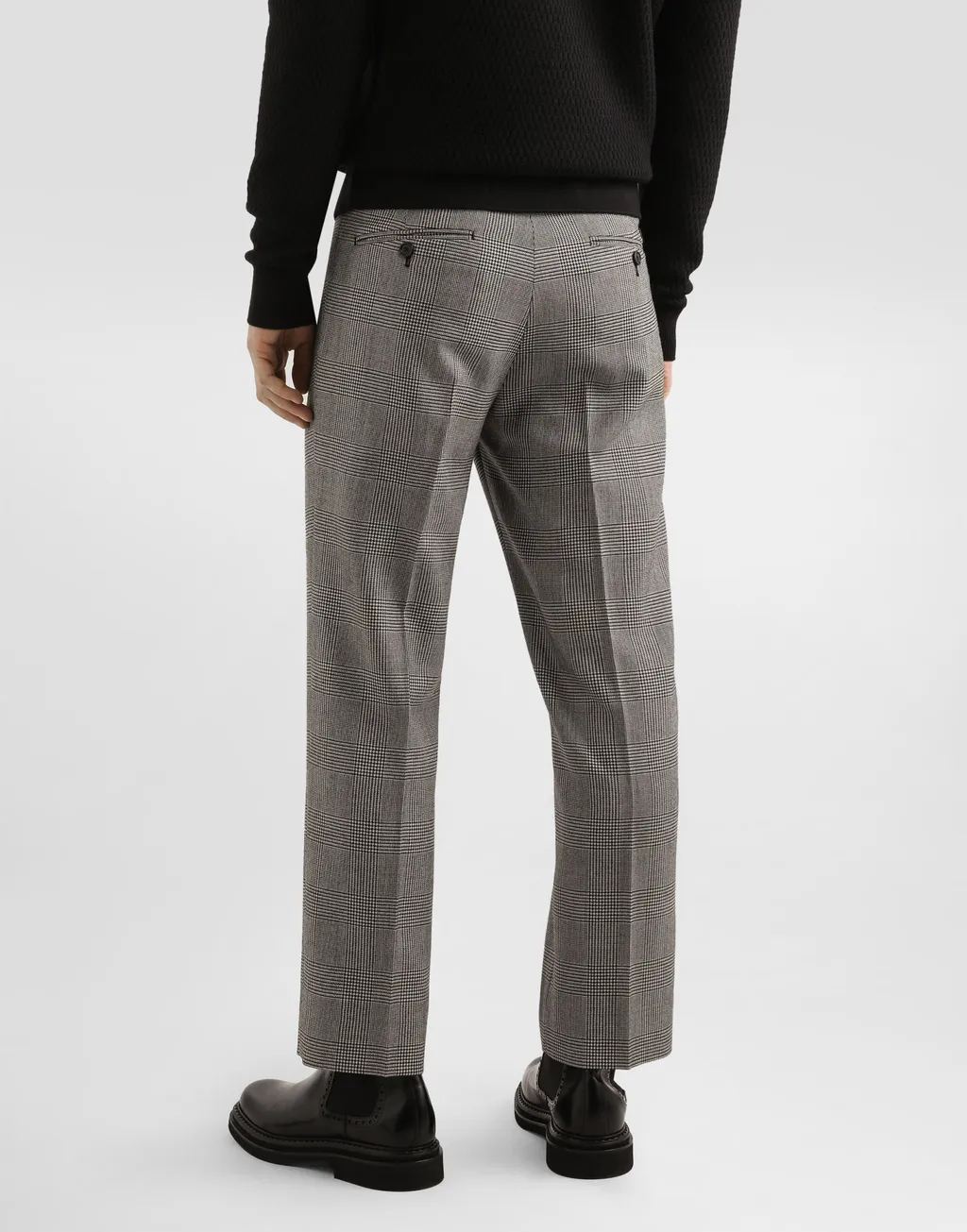 Pleat Detailed Straight-Leg Trousers