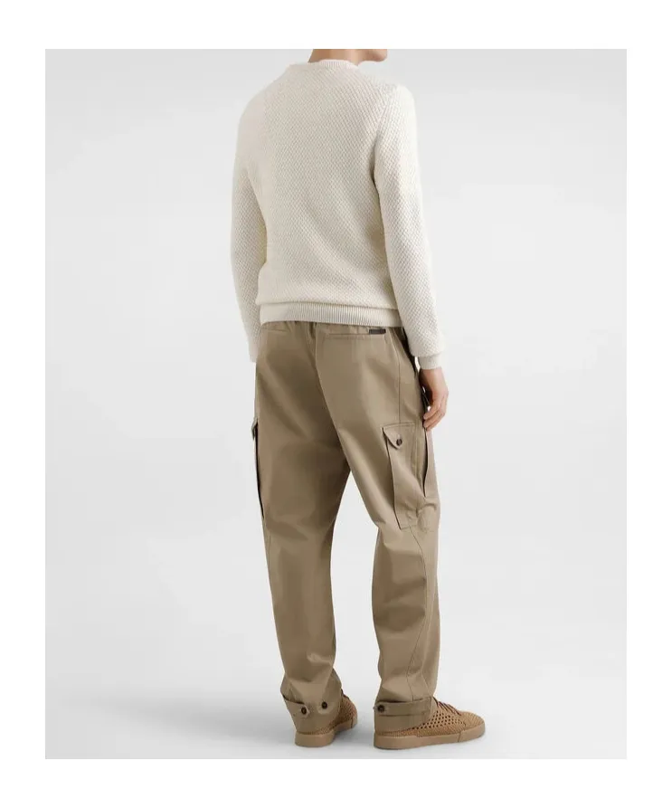 Logo-Patch Crew-Neck Sweater