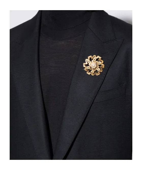 Floral-Motif Brooch