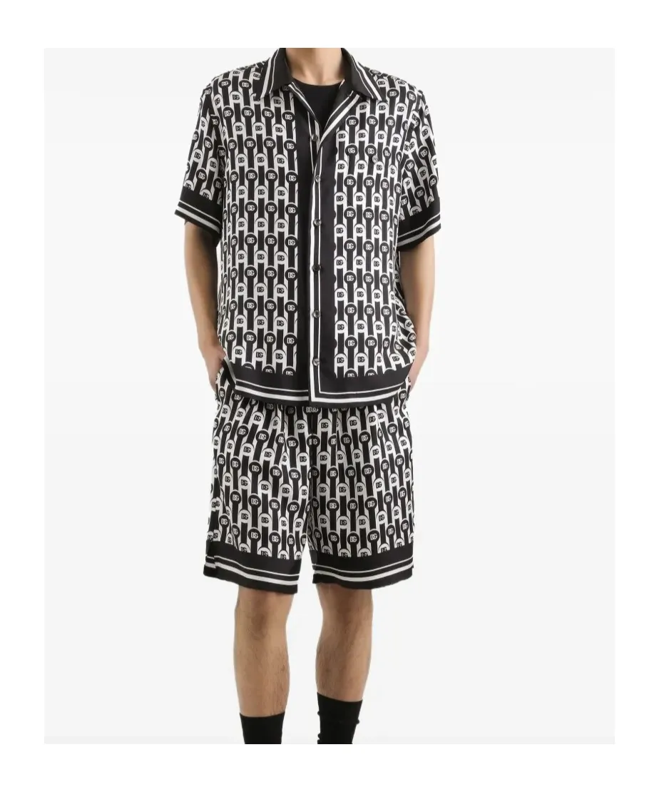 Logo-Print Patterned Shorts