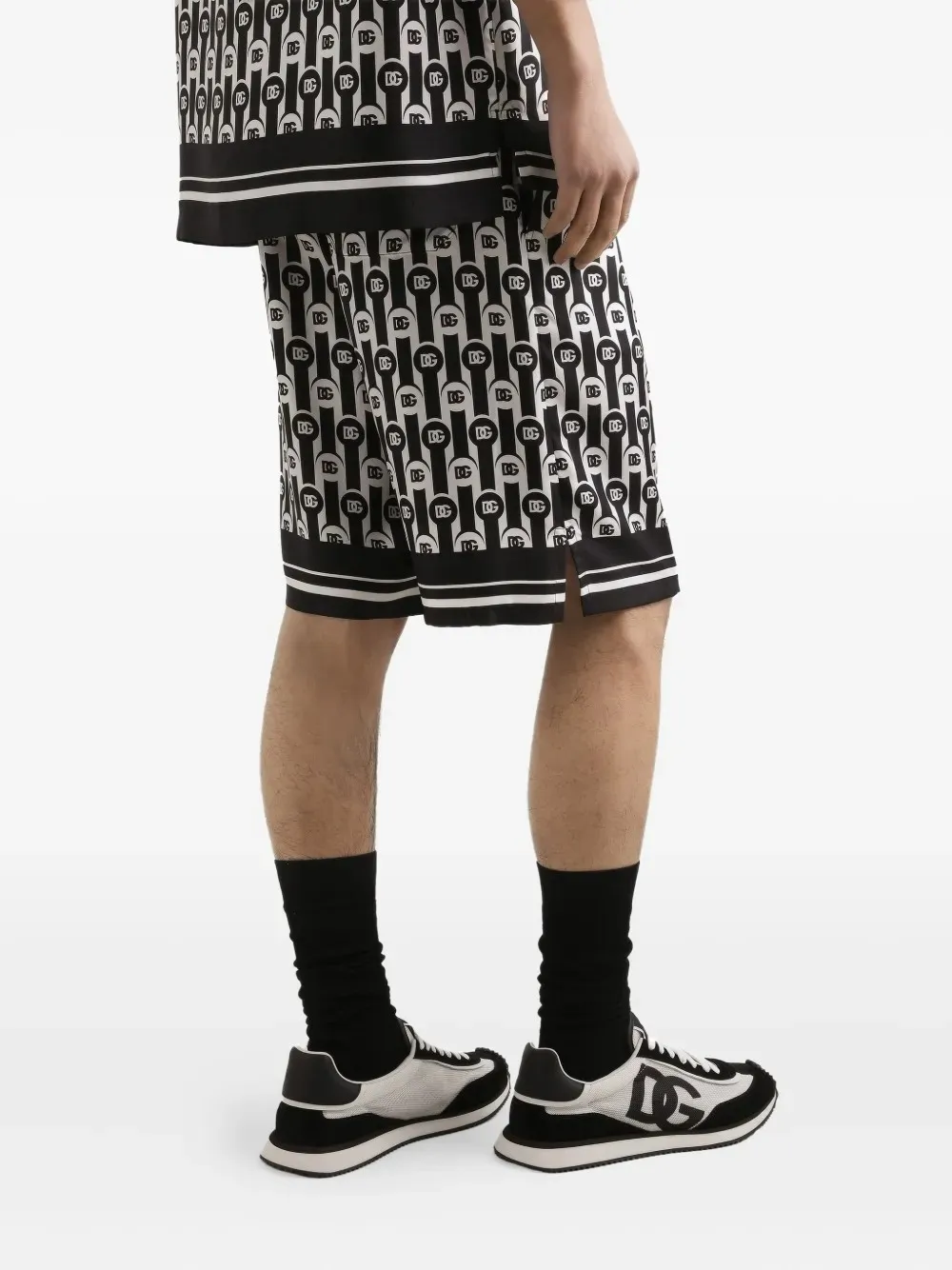 Logo-Print Patterned Shorts