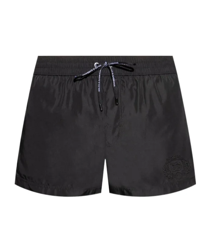 Elastic Waist Swim Boxer Shorts