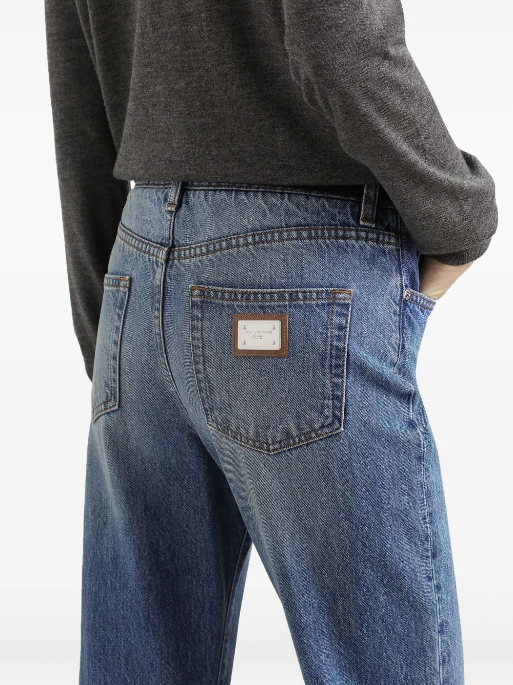 Logo Plaque Jeans
